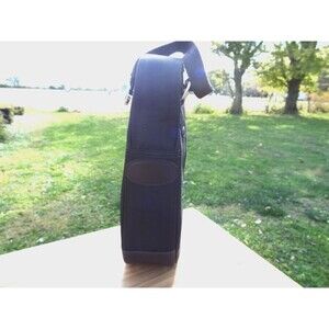 Picnic at Ascot Insulated Wine Carrier Bag Adjustable Strap Black Brown